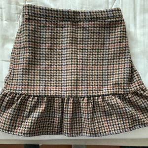 J Crew factory hounds tooth skirt